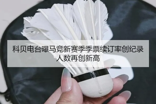 科贝电台曝马竞新赛季季票续订率创纪录人数再创新高